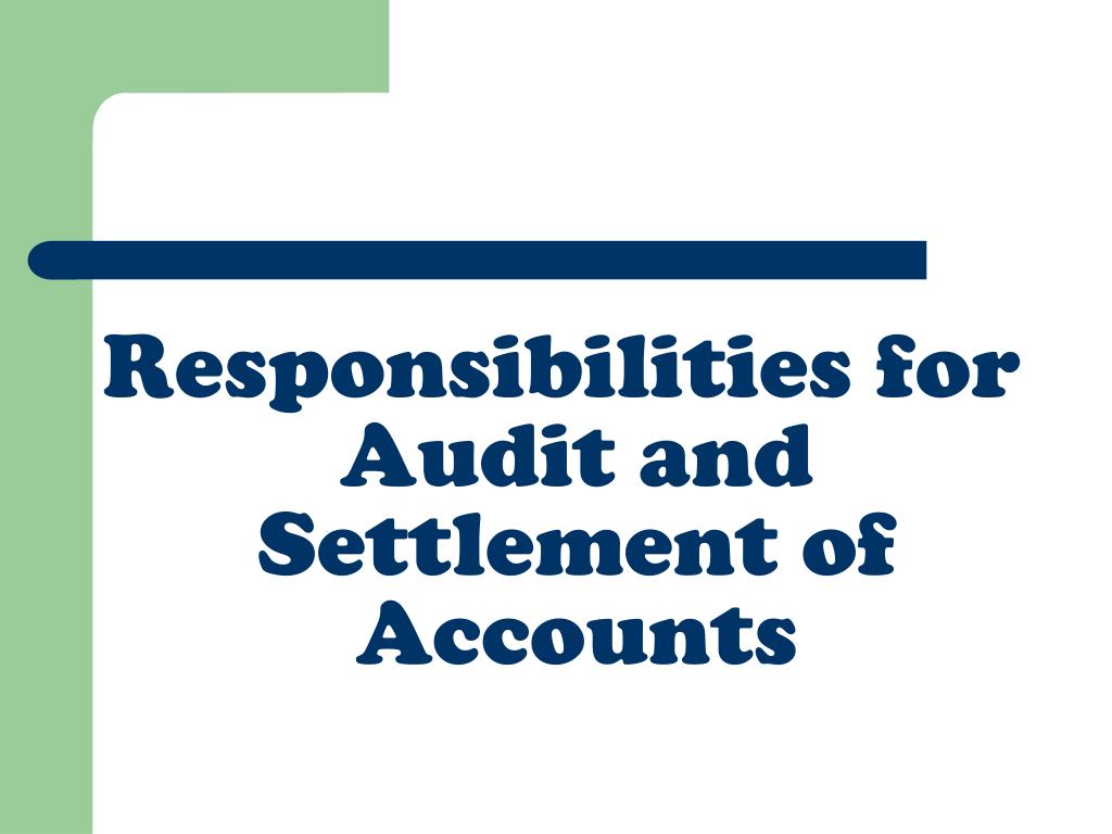 PPT SETTLEMENT OF ACCOUNTS PowerPoint Presentation, free download ID951309