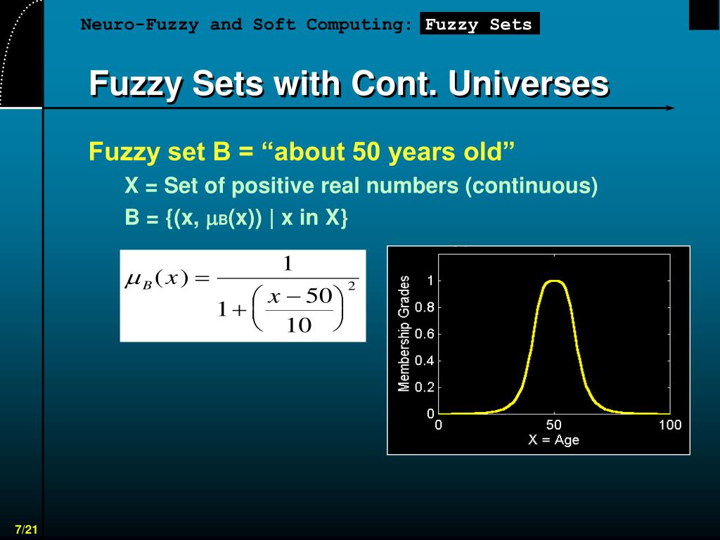 PPT Slides for Fuzzy Sets, Ch. 2 of NeuroFuzzy and Soft Computing