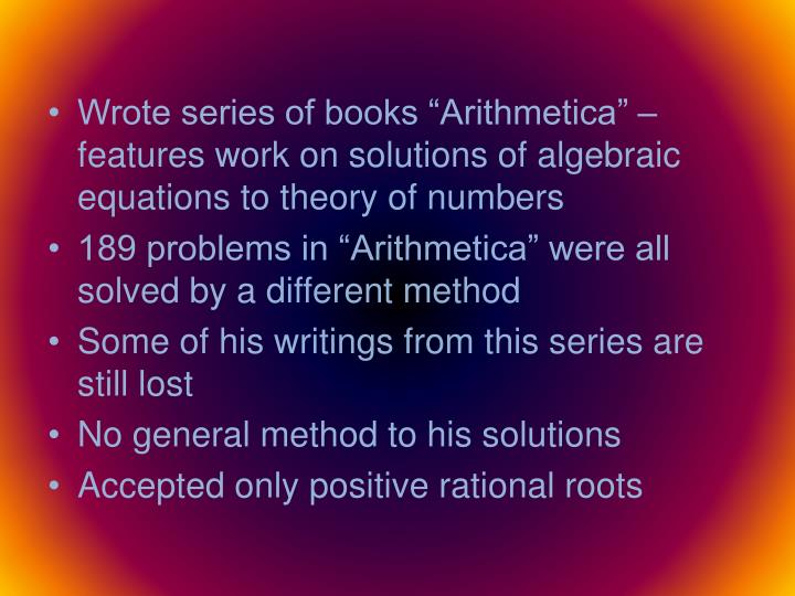 PPT The History of Algebra PowerPoint Presentation ID960386
