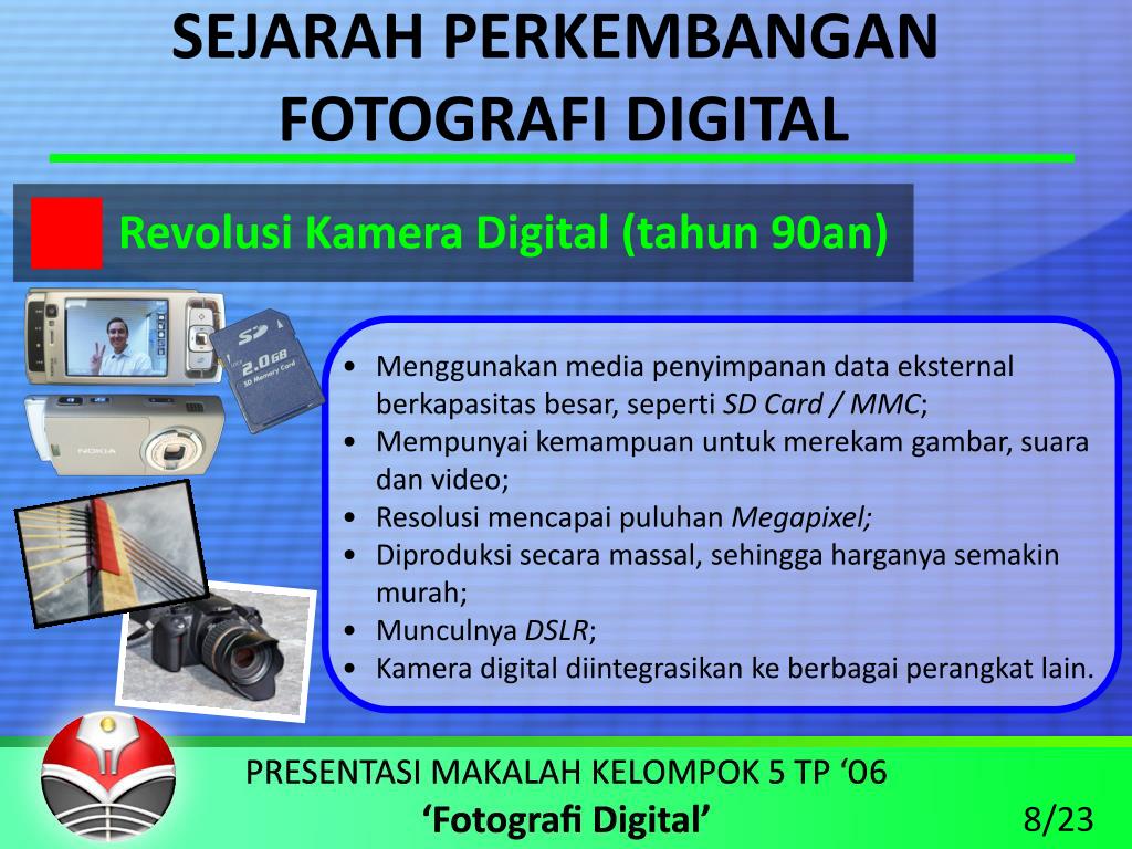 PPT PRESENTASI MAKALAH ‘Fotografi Digital’ diajukan