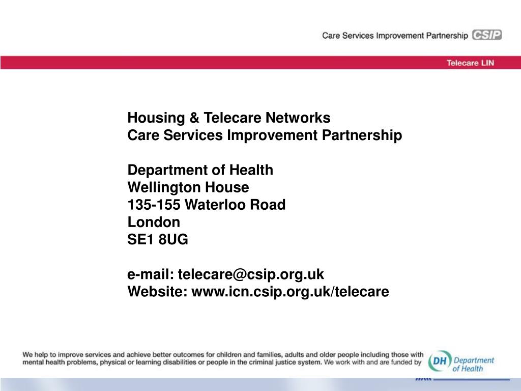 PPT from Telecare and Advanced Assistive Technology Two