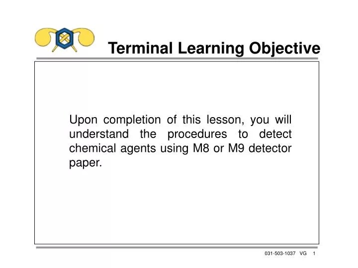 PPT Terminal Learning Objective PowerPoint Presentation ID965224
