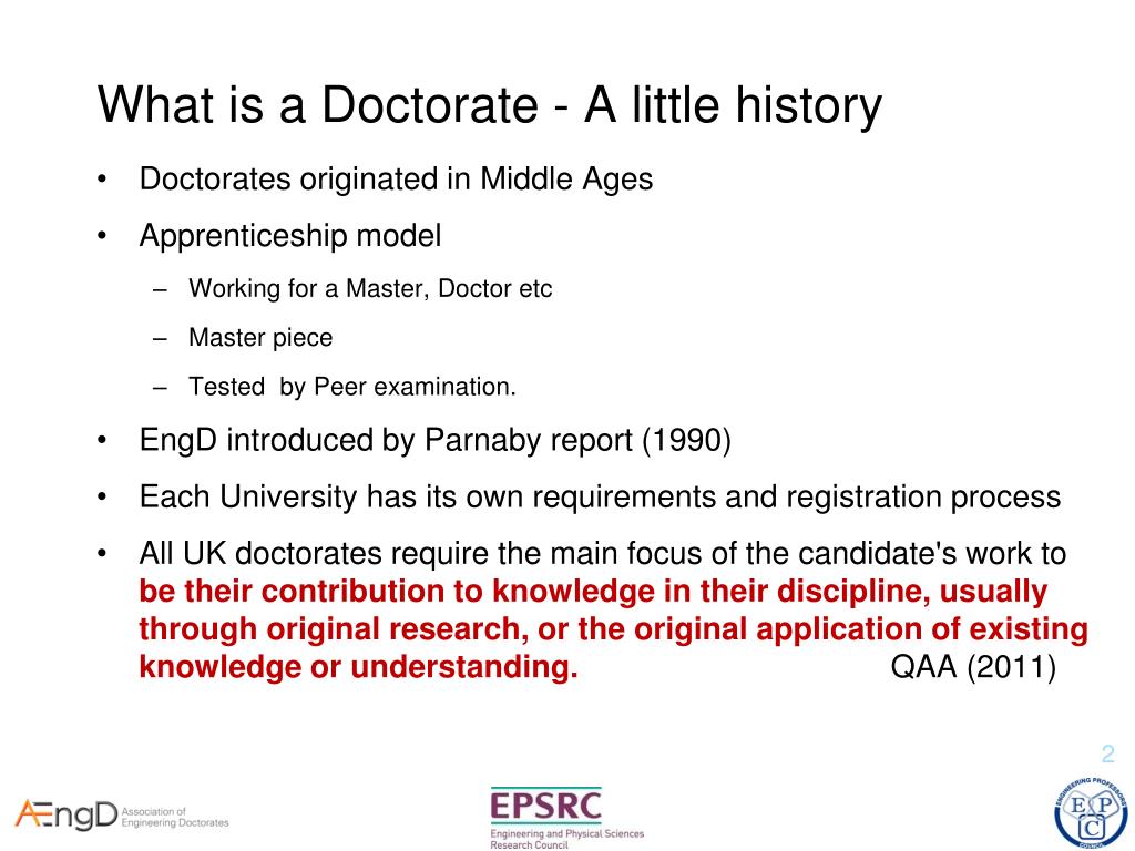 PPT The Engineering Doctorate (EngD) Developing Leaders for Tomorrow