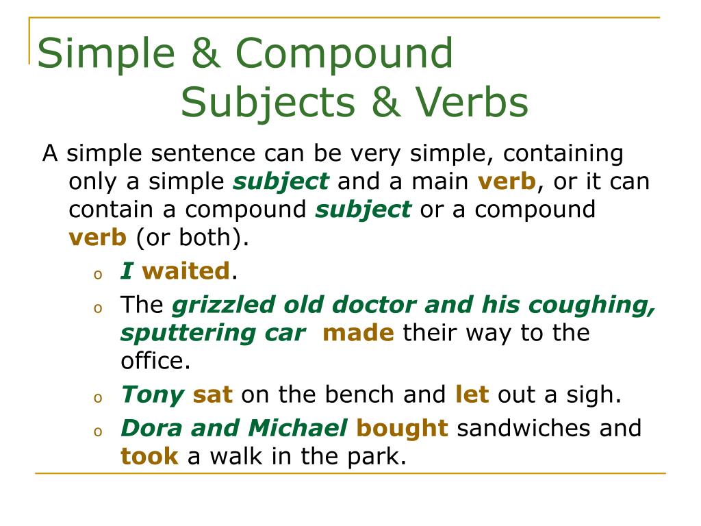 PPT Writing Simple Sentences PowerPoint Presentation