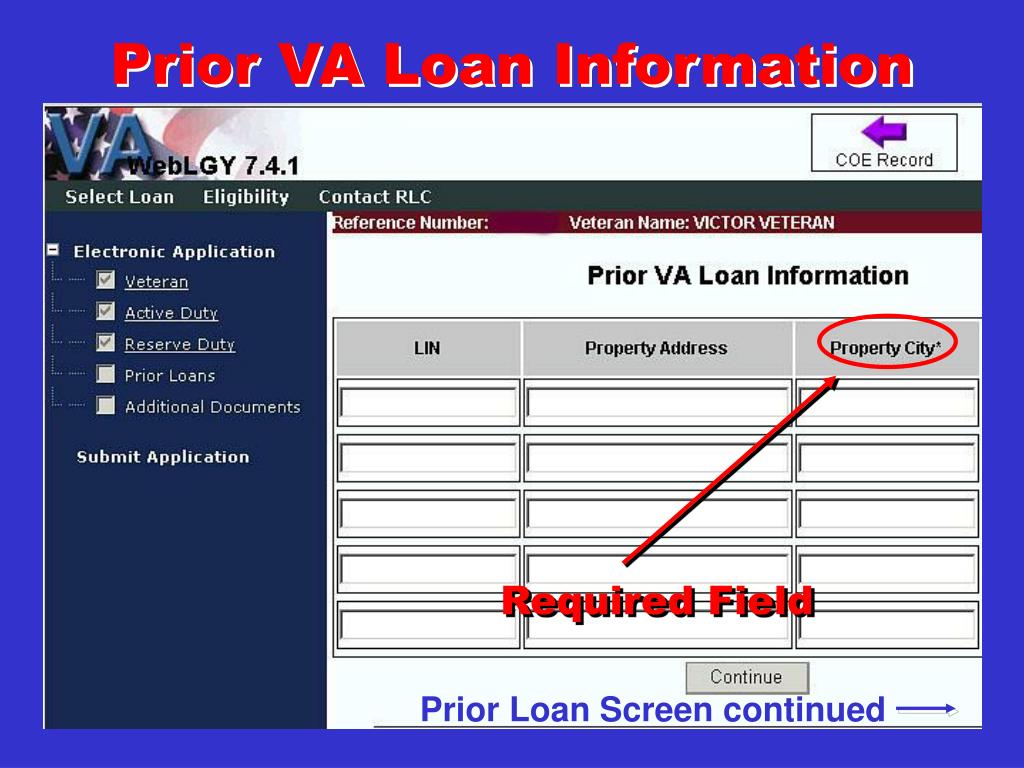 PPT Ordering a VA Certificate of Eligibility Online PowerPoint Presentation ID967172