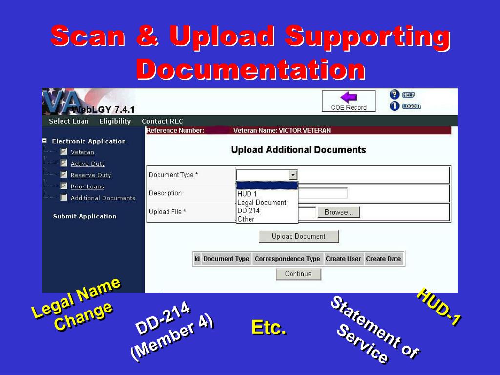 PPT Ordering a VA Certificate of Eligibility Online PowerPoint