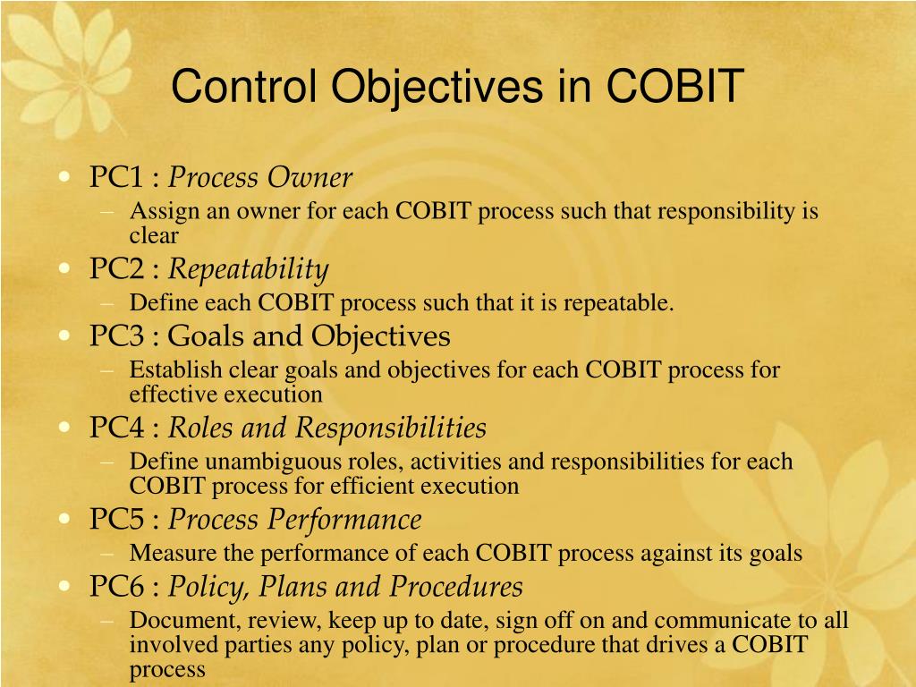 PPT Cobit Framework PowerPoint Presentation, free download ID967337