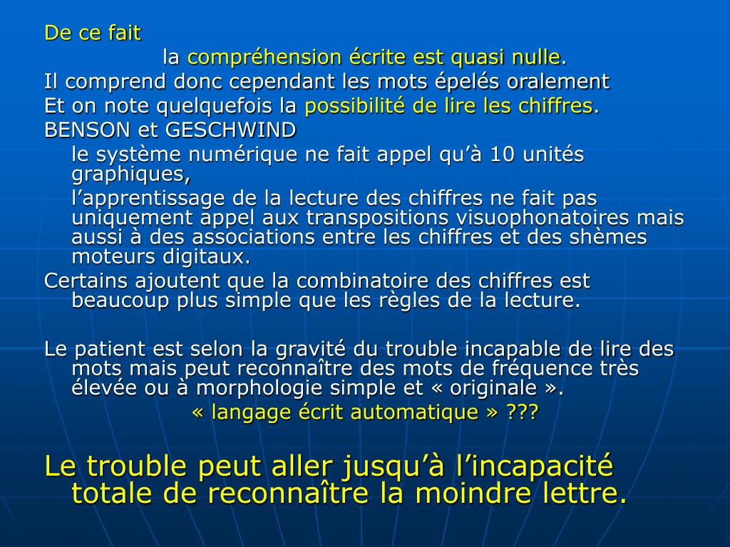 PPT VOCABULAIRE ISSU DE LA NEUROLOGIE PowerPoint Presentation, free