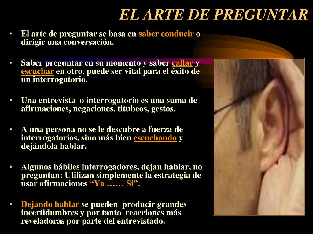 PPT TECNICAS DE ENTREVISTA E INTERROGATORIO PowerPoint Presentation