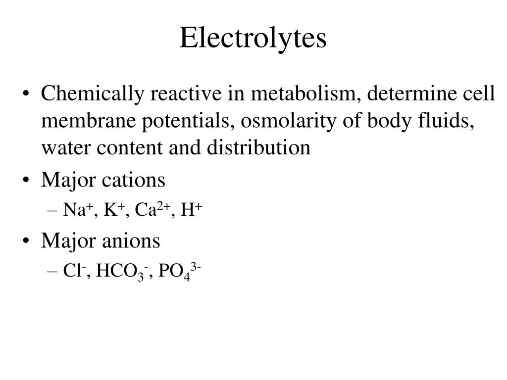 PPT Chapter 24 Water, Electrolyte and AcidBase Balance PowerPoint