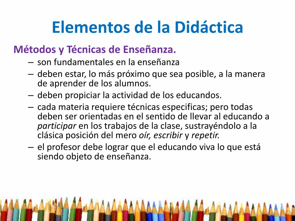 Elementos De La DidÃ¡ctica Mientos