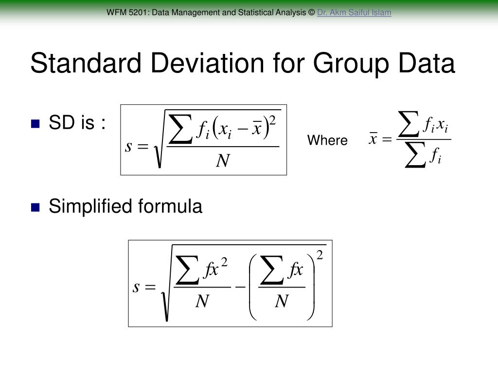 PPT WFM 5201 Data Management and Statistical Analysis PowerPoint