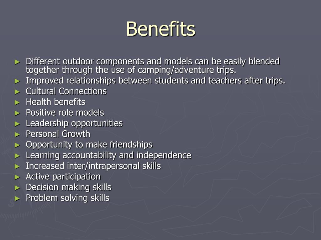 PPT Outdoor Education Model By Adam Bibbs and Andy Klaers PowerPoint