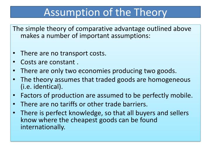 PPT Economics Theories of International Trade PowerPoint Presentation