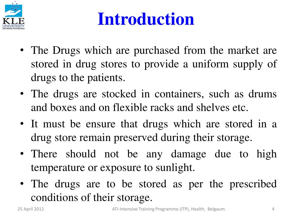 PPT Storage and Maintenance of Drugs PowerPoint Presentation, free