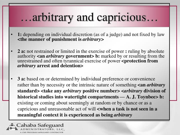 PPT Defending your “Arbitrary and Capricious” Samples Bradley M