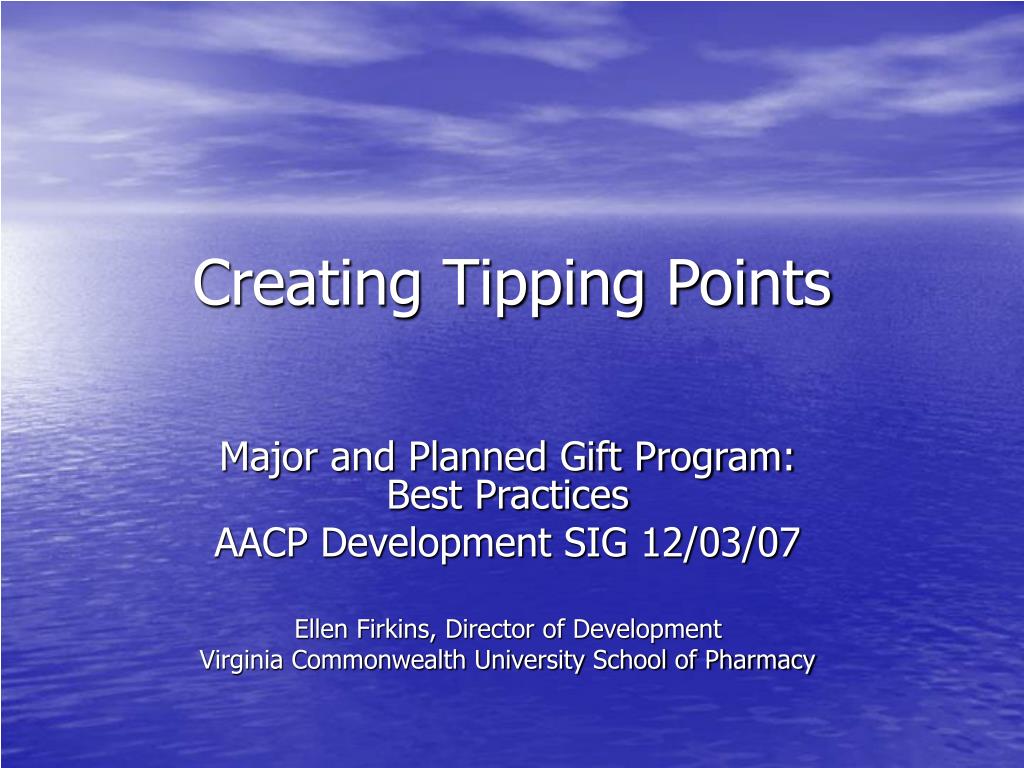 PPT Creating Tipping Points PowerPoint Presentation, free download ID975706