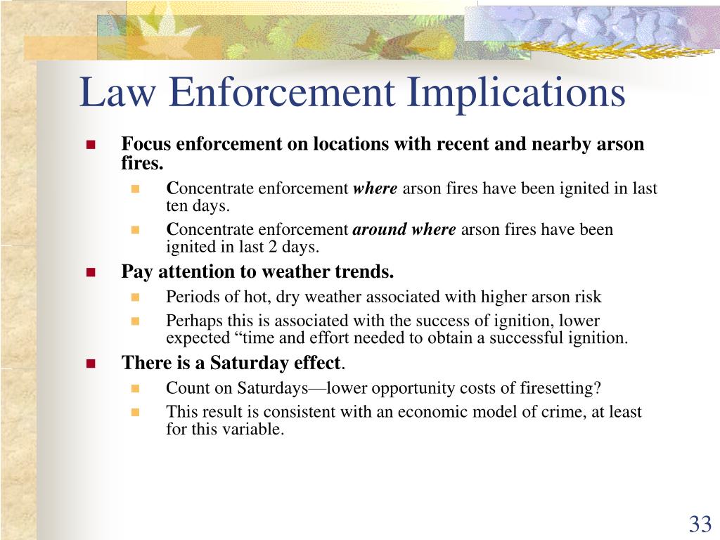 PPT Wildland Arson Crime Functions PowerPoint