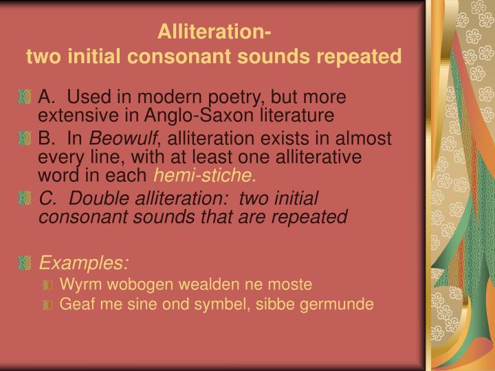 PPT Poetic Devices in Beowulf PowerPoint Presentation ID976327