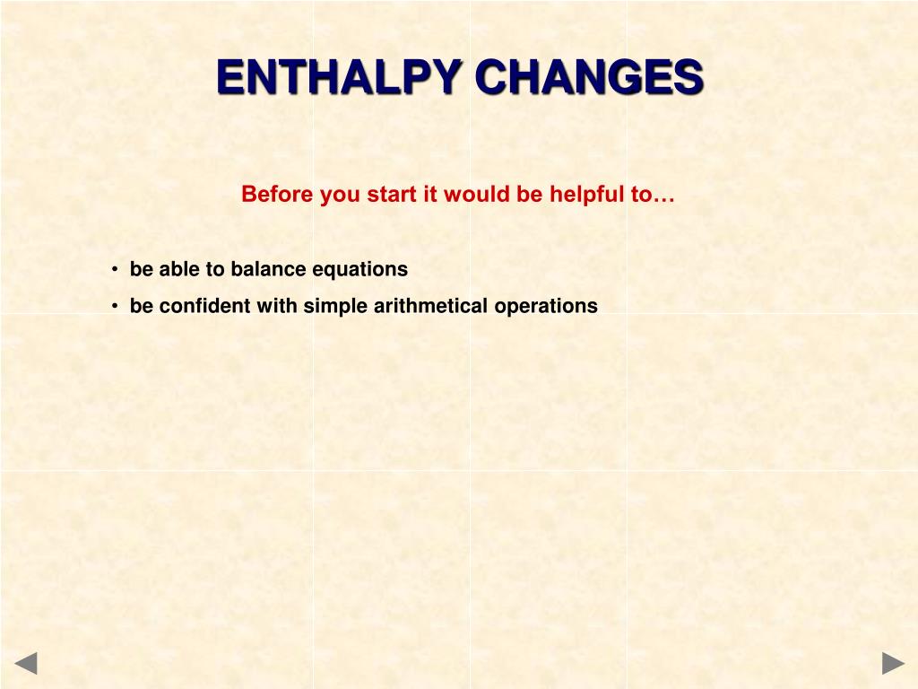 PPT ENTHALPY CHANGES A guide for A level students PowerPoint