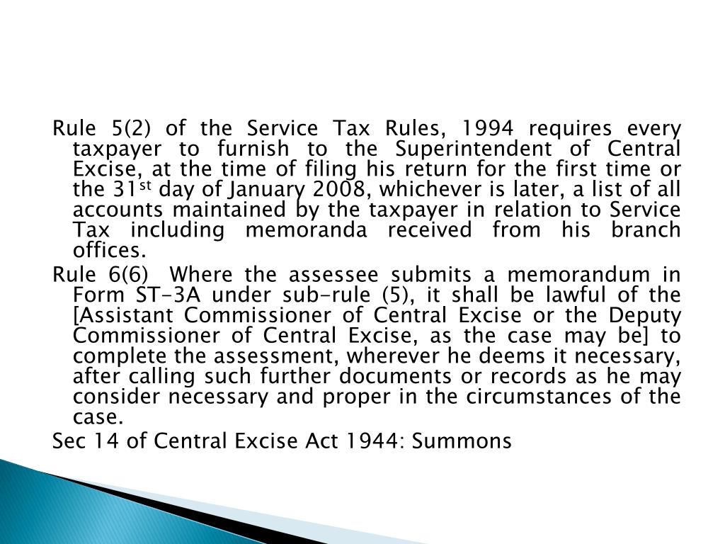 PPT Audit in Service Tax PowerPoint Presentation, free download ID