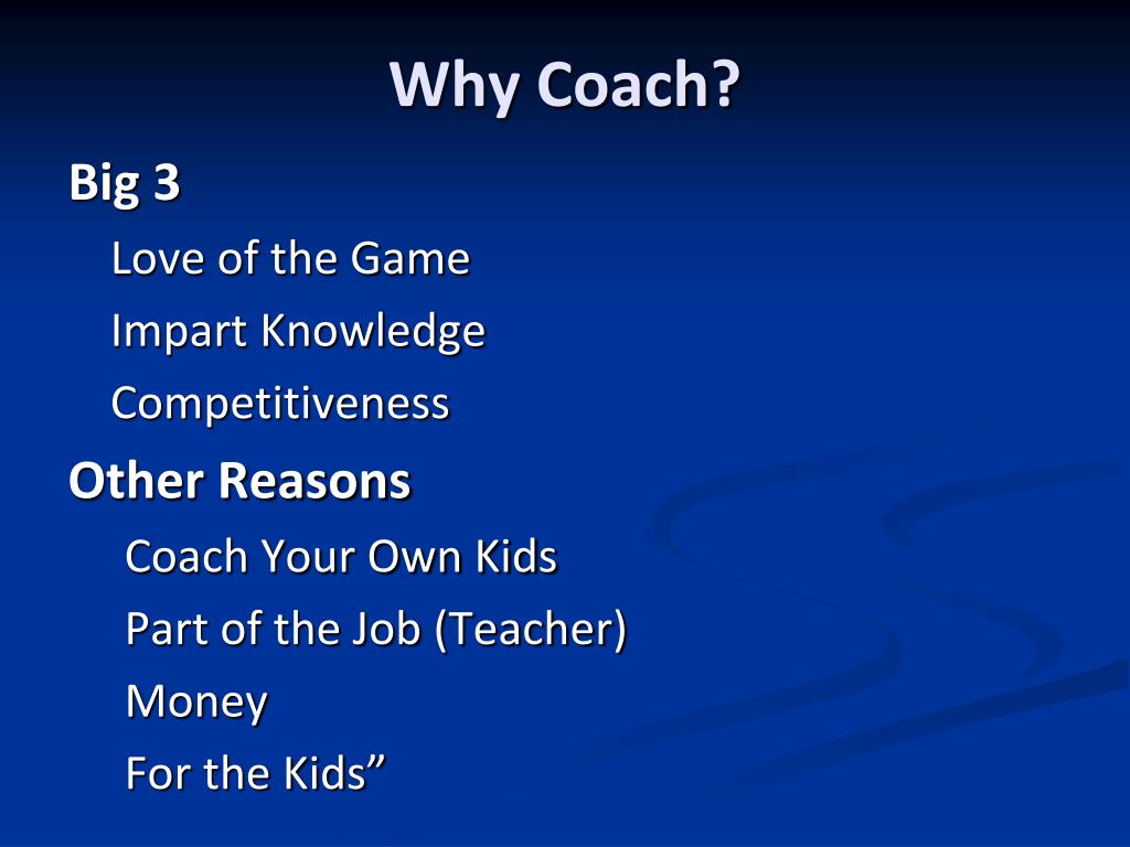 PPT The Head Coach/Assistant Coach Relationship Learning to Work