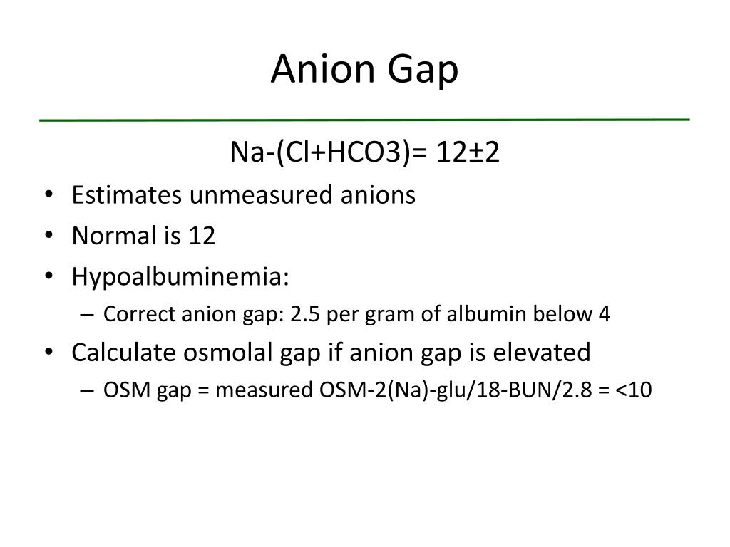 PPT Acidbase disorders and interpretation of arterial blood gases
