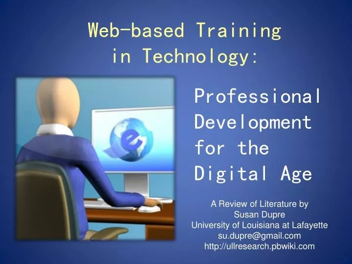PPT Webbased Training in Technology PowerPoint Presentation, free