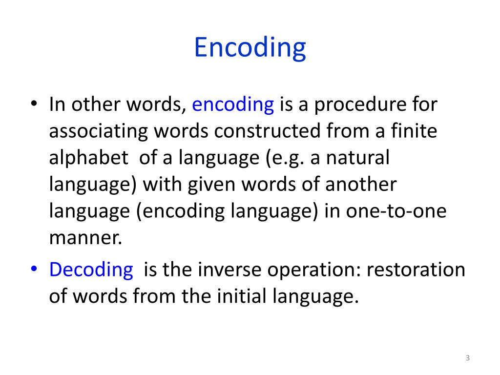 PPT Basic Concepts of Encoding PowerPoint Presentation, free download