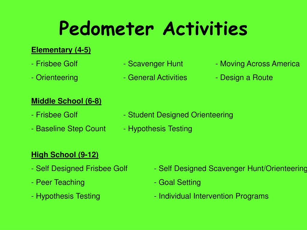 PPT Pedometer Power PowerPoint Presentation, free download ID978492