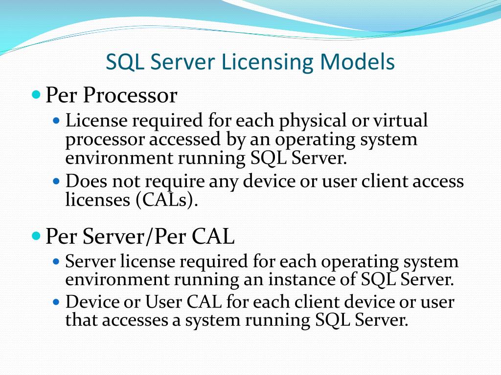 PPT SQL Server Licensing Overview PowerPoint Presentation, free