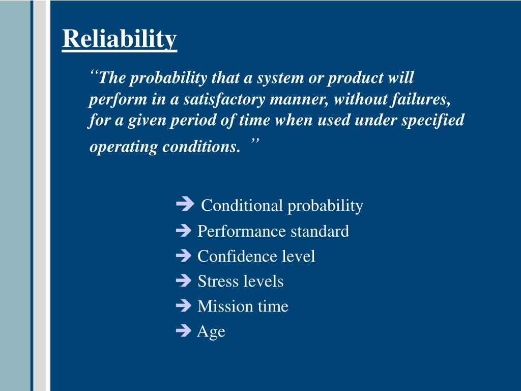 PPT RELIABILITY PowerPoint Presentation, free download ID984845