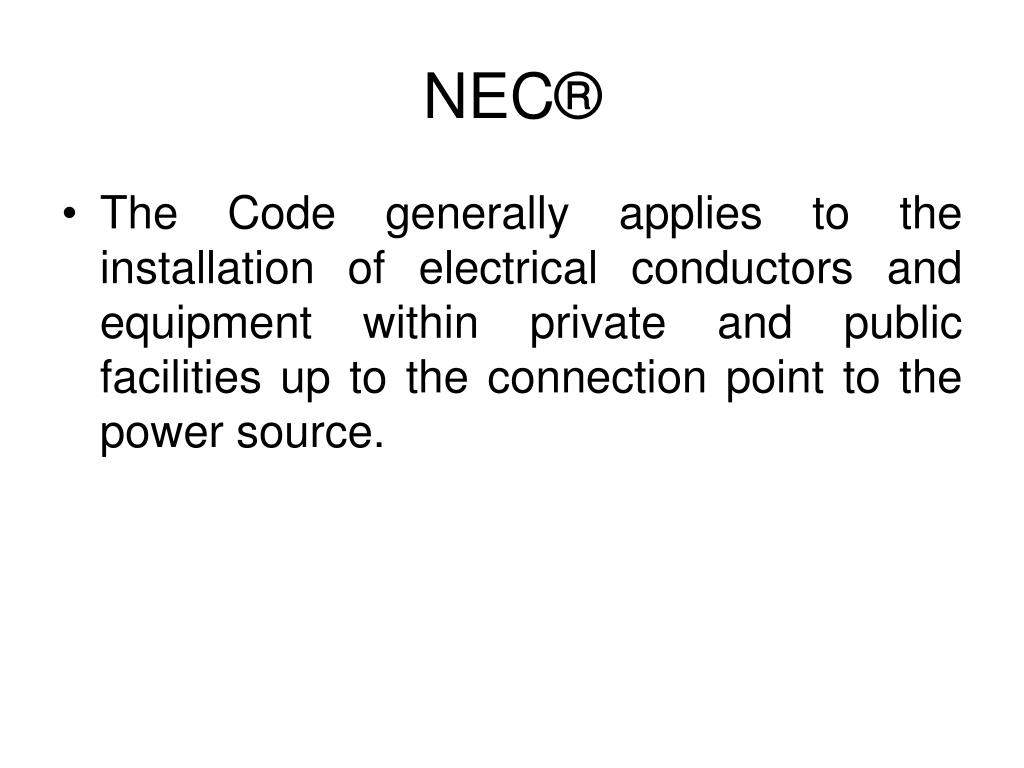 PPT National Electrical Code® (NEC®) PowerPoint Presentation, free