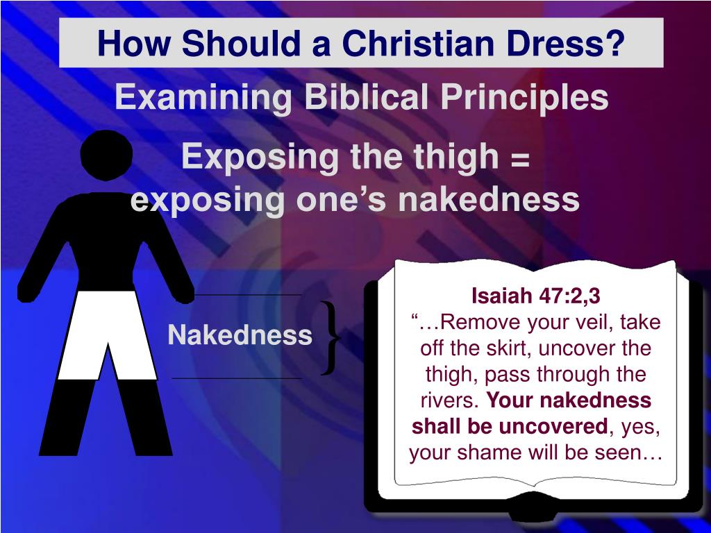 PPT DOES IT MATTER HOW CHRISTIANS DRESS? PowerPoint Presentation