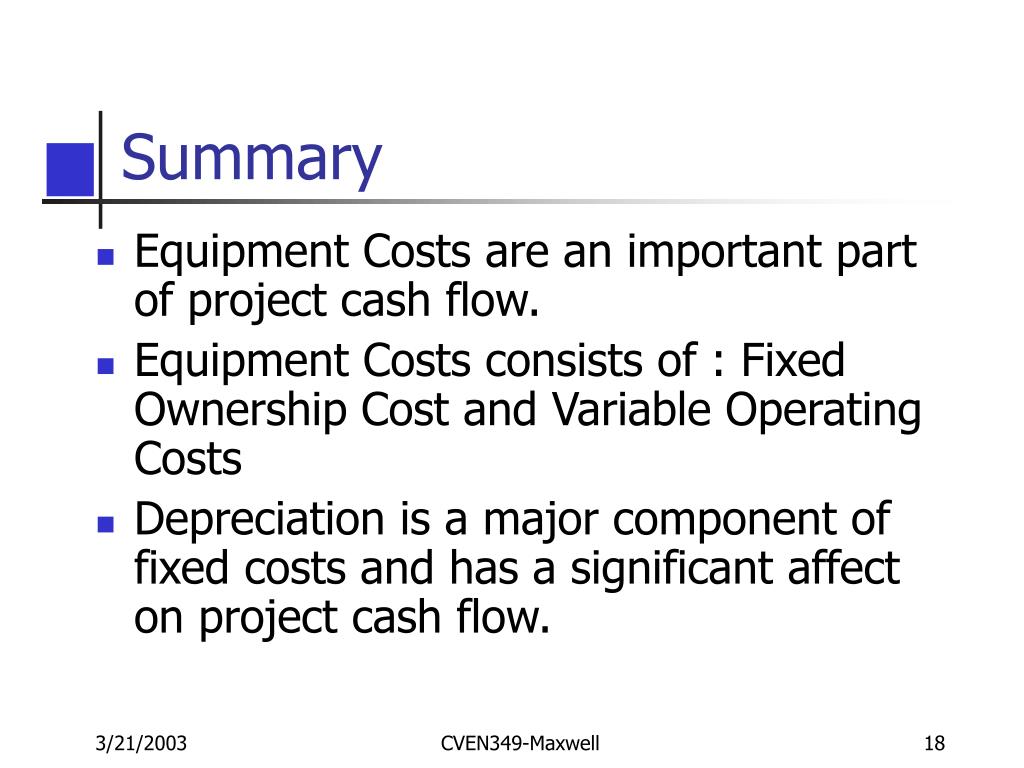 PPT Equipment Costs PowerPoint Presentation, free download ID987299