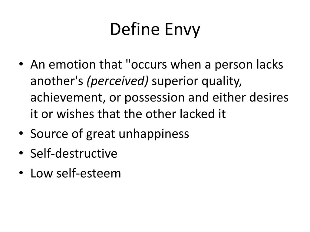 PPT Envy, Hatred and Jealousy PowerPoint Presentation, free download