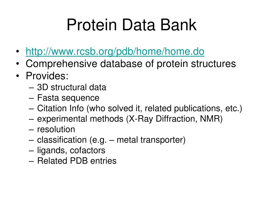 Protein Data Bank