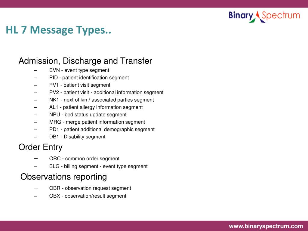 PPT HL7 Message Integration PowerPoint Presentation, free download