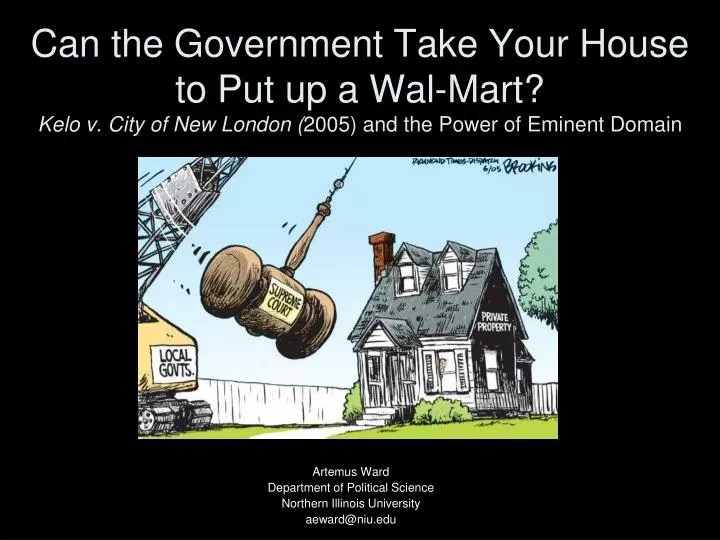 PPT Can the Government Take Your House to Put up a WalMart? Kelo v