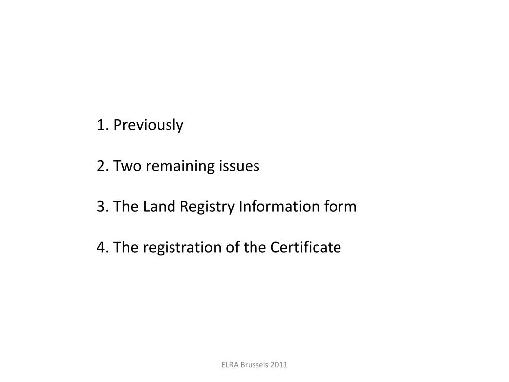 PPT The Land Registry ‘in matters of succession’ PowerPoint