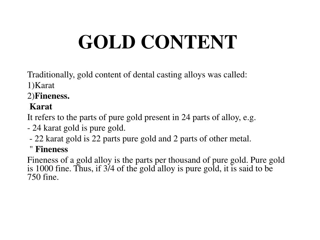 PPT Dental Casting Alloys PowerPoint Presentation, free download ID993429
