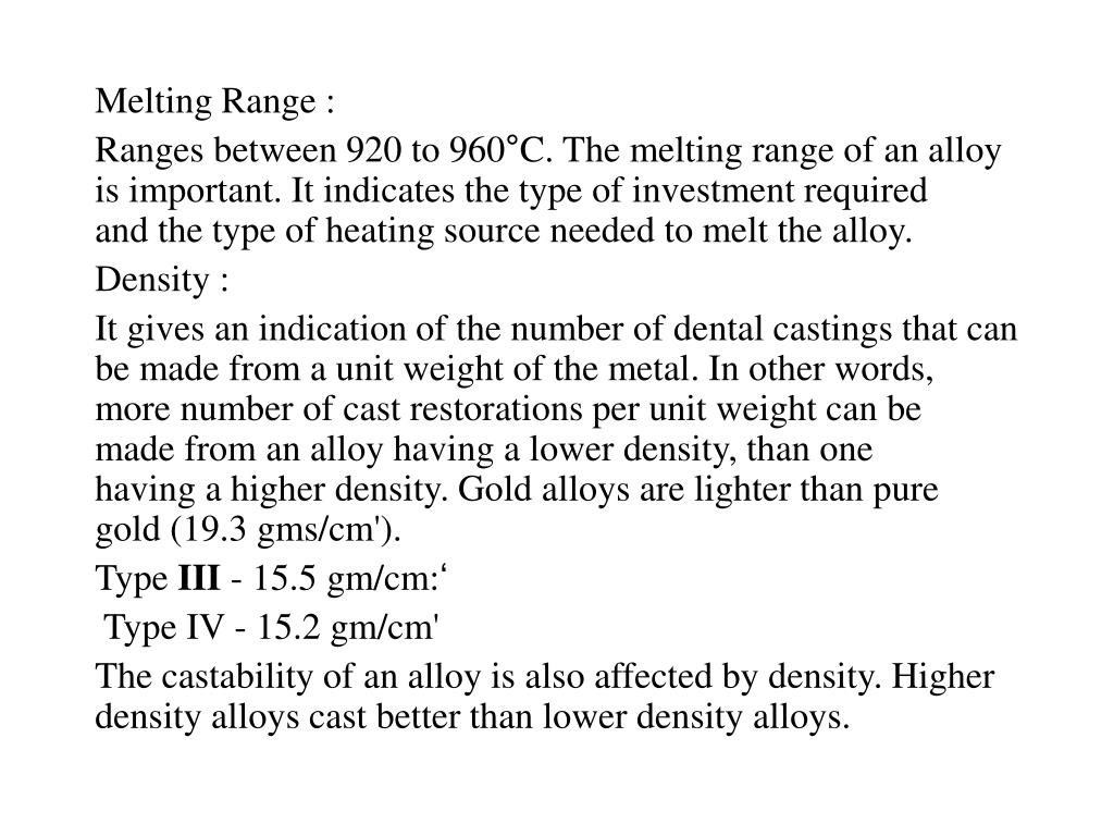 PPT Dental Casting Alloys PowerPoint Presentation, free download ID993429