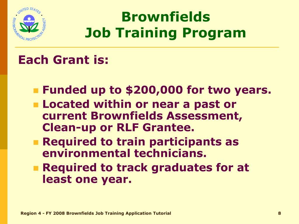 PPT BROWNFIELDS Job Training PowerPoint Presentation, free download