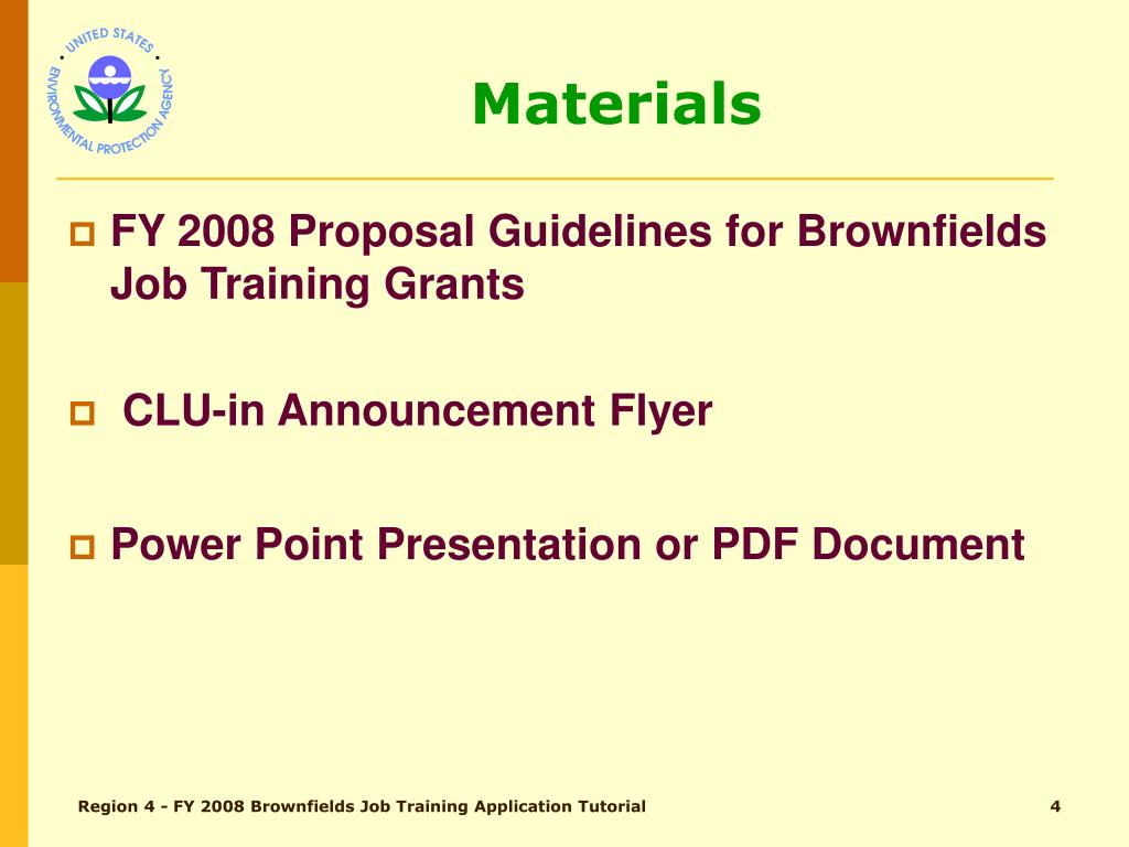 PPT BROWNFIELDS Job Training PowerPoint Presentation, free download