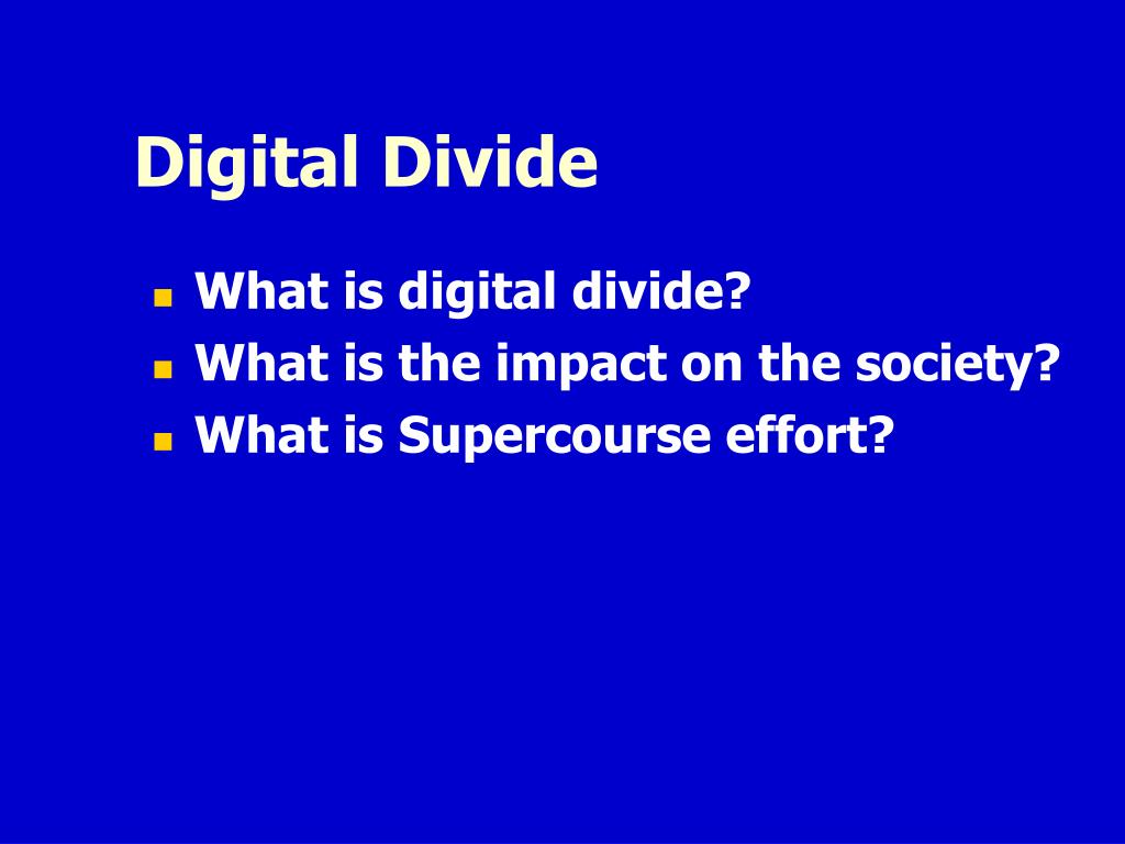 PPT Digital Divide PowerPoint Presentation, free download ID994795