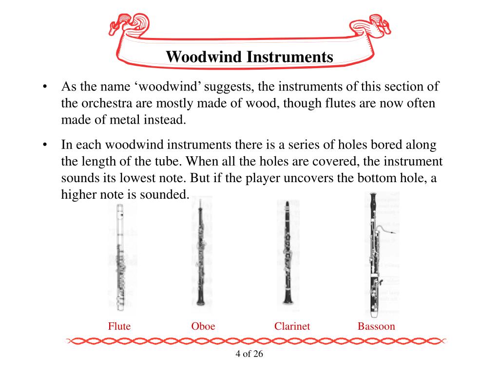 PPT Musical Instruments of the Orchestra in the Western Tradition