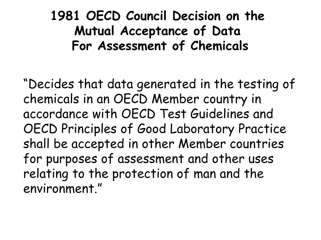 PPT The Role of OECD in Achieving International Acceptance of