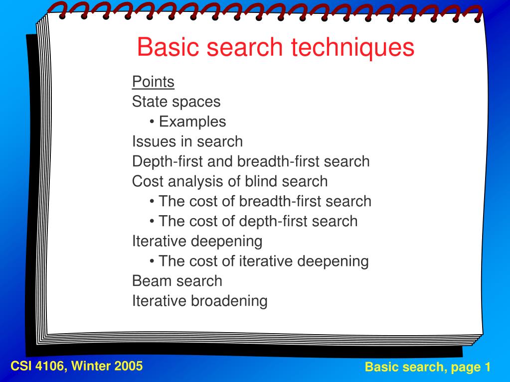 PPT Basic search techniques PowerPoint Presentation, free download