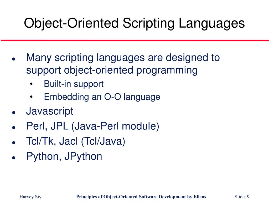PPT ObjectOriented Programming Languages PowerPoint Presentation