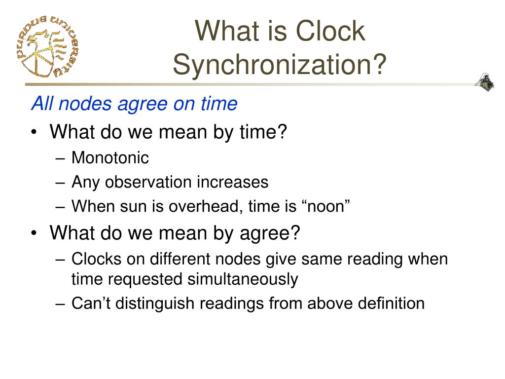 PPT CS603 Clock Synchronization PowerPoint Presentation, free